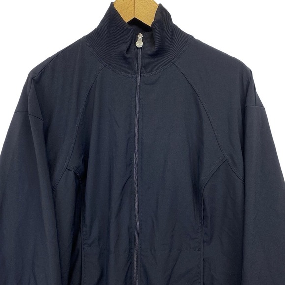 Cherokee Infinity Full Zip Black Nursing Scrub Jacket 4 Way Stretch Zip Pockets - Picture 1 of 11